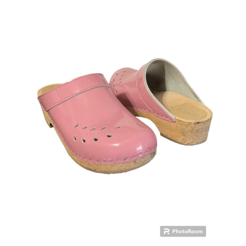 VERKA Clogs Blomma Patent Leather Blush Pink sz. 42 (US 11-11.5)